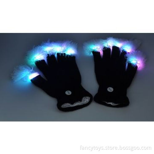 Flashing Glove with pom-pom